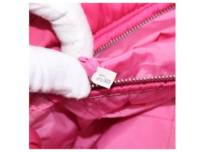 PRADA Handtasche Nylon Rosa Silber - Ansicht 12