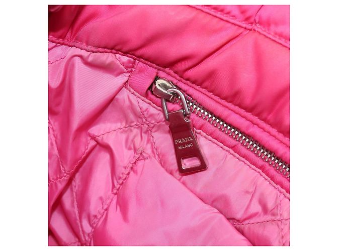 PRADA Handtasche Nylon Rosa Silber - Ansicht 23