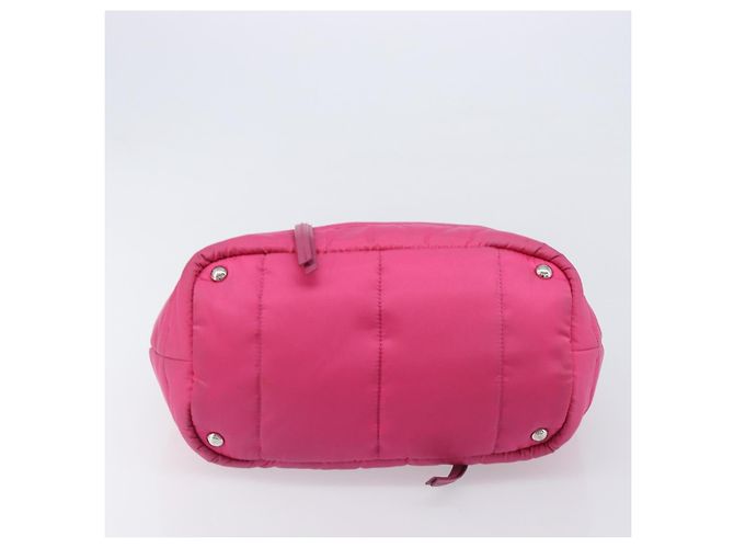 PRADA Handtasche Nylon Rosa Silber - Ansicht 6
