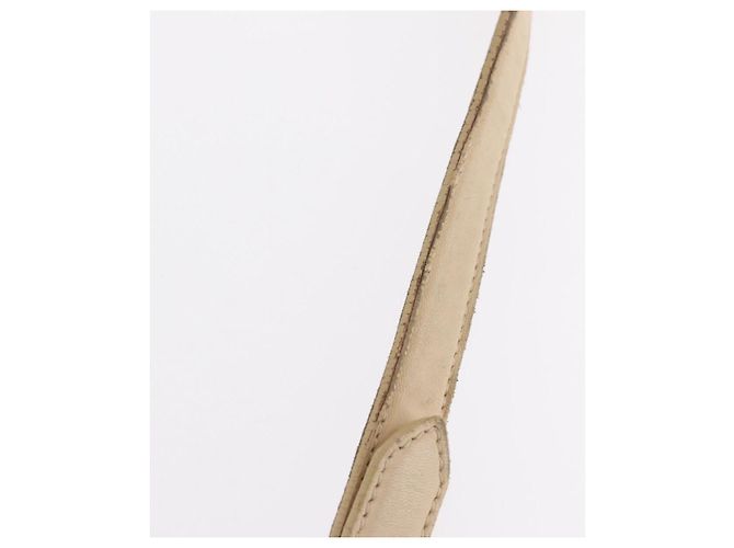 Miu Miu Hand Bag Leather 2way Beige Gold - vista 10