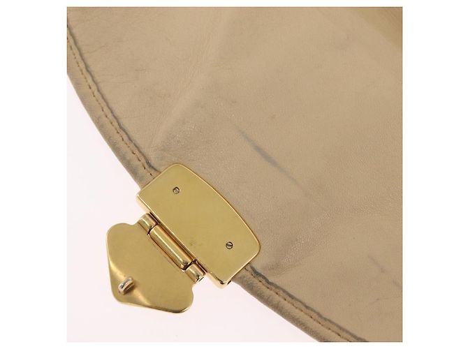 Miu Miu Hand Bag Leather 2way Beige Gold - vista 26