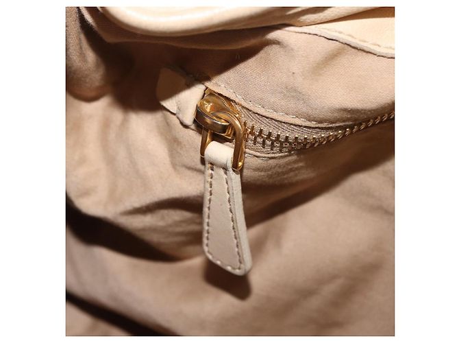 Miu Miu Hand Bag Leather 2way Beige Gold - vista 30