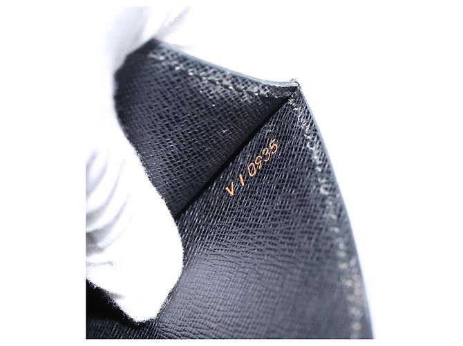 LOUIS VUITTON Epi Art Deco Clutch Bag Black M52632 LV - vista 12