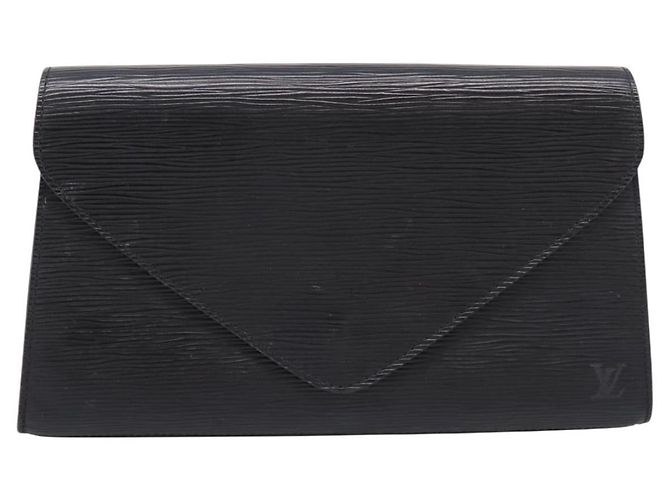 LOUIS VUITTON Epi Art Deco Clutch Bag Black M52632 LV - vista 13