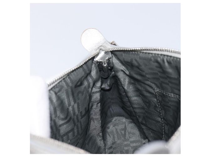 Salvatore Ferragamo Gancini Hand Bag Leather Silver - vista 23