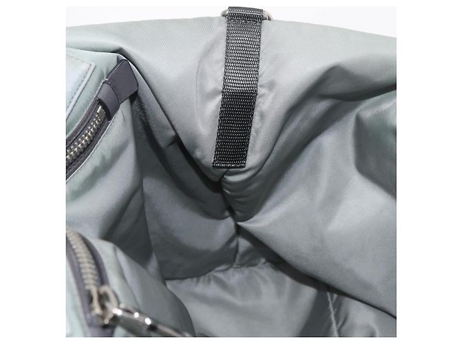 PRADA Bolso reversible de nylon 2way Gris Plata - vista 23