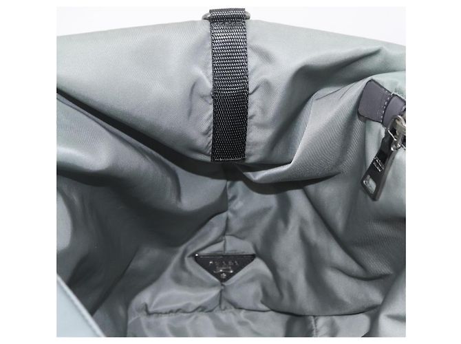 PRADA Bolso reversible de nylon 2way Gris Plata - vista 24