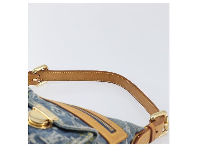 LOUIS VUITTON Monogram Denim Buggy PM Shoulder Bag Blue M95049 LV - vista 14