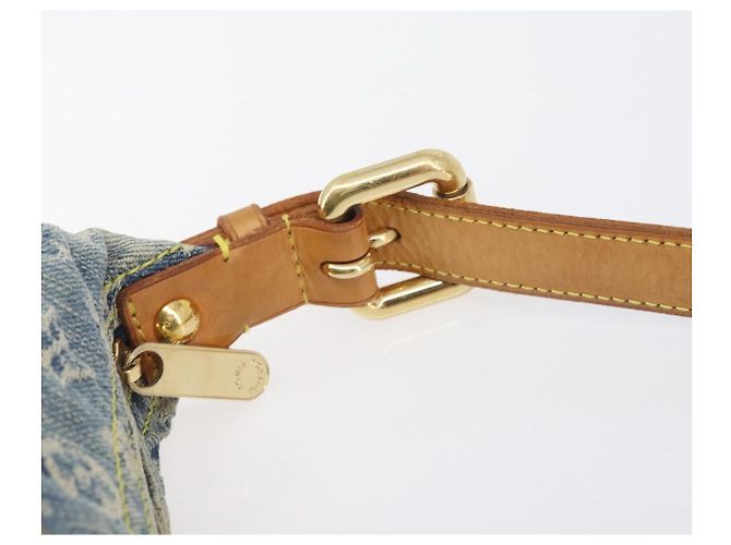 LOUIS VUITTON Monogram Denim Buggy PM Shoulder Bag Blue M95049 LV - vista 15