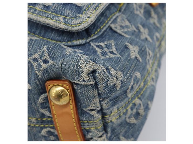 LOUIS VUITTON Monogram Denim Buggy PM Shoulder Bag Blue M95049 LV - vista 16