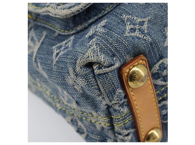 LOUIS VUITTON Monogram Denim Buggy PM Shoulder Bag Blue M95049 LV - vista 17