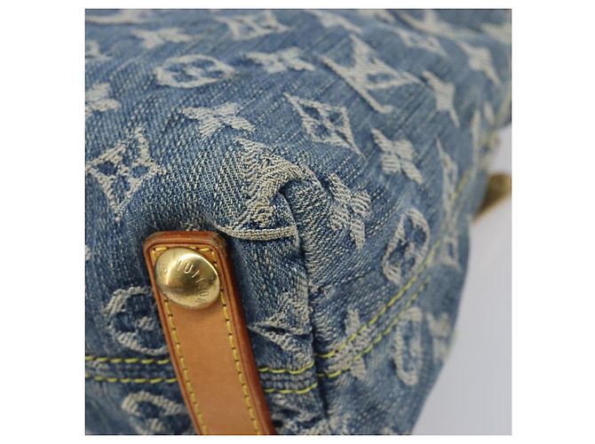 LOUIS VUITTON Monogram Denim Buggy PM Shoulder Bag Blue M95049 LV - vista 18
