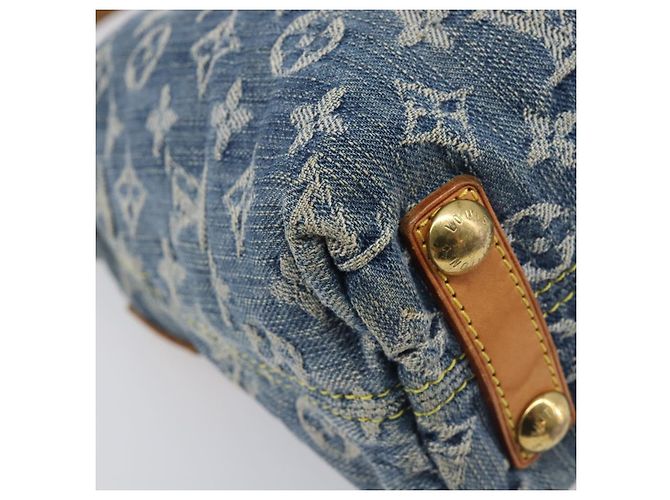 LOUIS VUITTON Monogram Denim Buggy PM Shoulder Bag Blue M95049 LV - vista 19