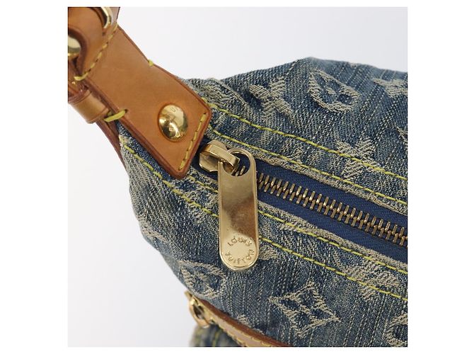 LOUIS VUITTON Monogram Denim Buggy PM Shoulder Bag Blue M95049 LV - vista 20