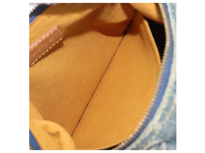 LOUIS VUITTON Monogram Denim Buggy PM Shoulder Bag Blue M95049 LV - vista 24