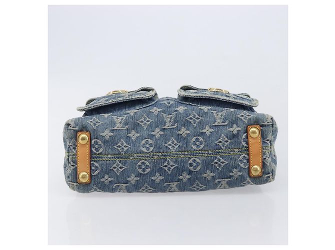 LOUIS VUITTON Monogram Denim Buggy PM Shoulder Bag Blue M95049 LV - vista 5