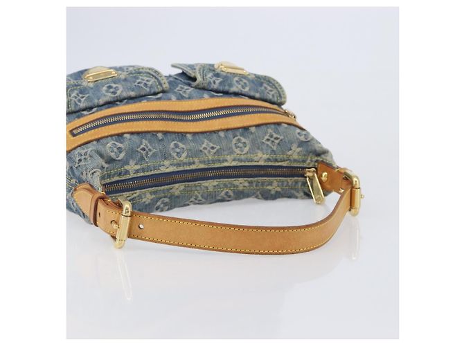 LOUIS VUITTON Monogram Denim Buggy PM Shoulder Bag Blue M95049 LV - vista 7