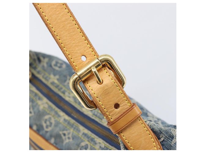 LOUIS VUITTON Monogram Denim Buggy PM Shoulder Bag Blue M95049 LV - vista 9