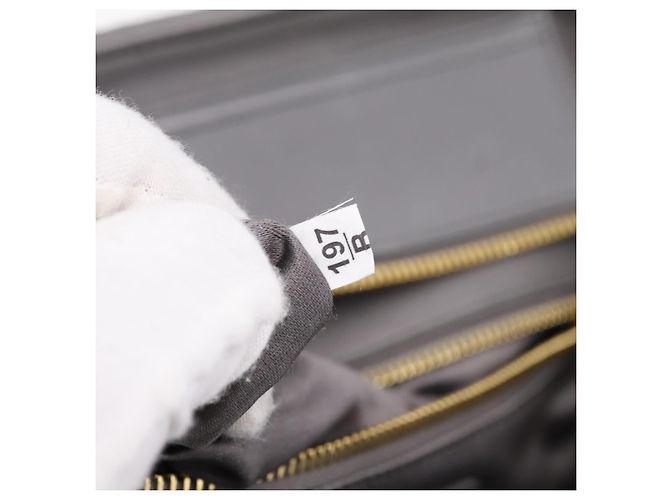 Miu Miu Matelasse Hand Bag Leather 2way Gray Gold Tone - vista 12