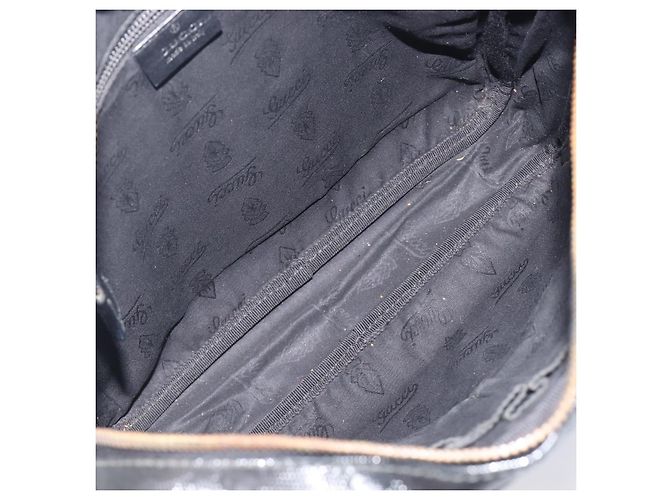 GUCCI GG Implementation Shoulder Bag PVC Black Silver 201448 - vista 11