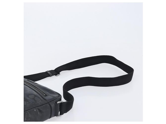 GUCCI GG Implementation Shoulder Bag PVC Black Silver 201448 - vista 14