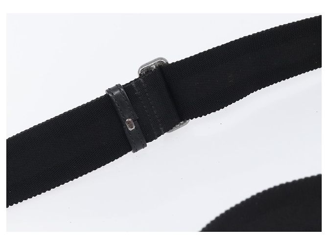 GUCCI GG Implementation Shoulder Bag PVC Black Silver 201448 - vista 15