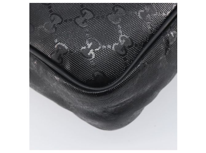 GUCCI GG Implementation Shoulder Bag PVC Black Silver 201448 - vista 19