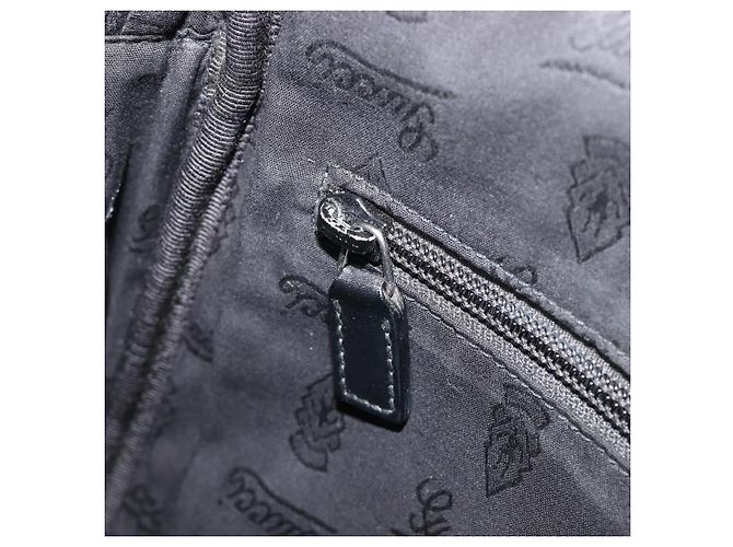 GUCCI GG Implementation Shoulder Bag PVC Black Silver 201448 - vista 26