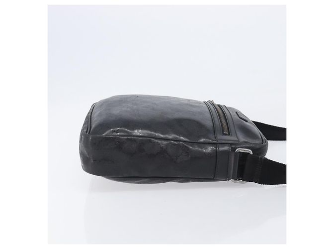 GUCCI GG Implementation Shoulder Bag PVC Black Silver 201448 - vista 3