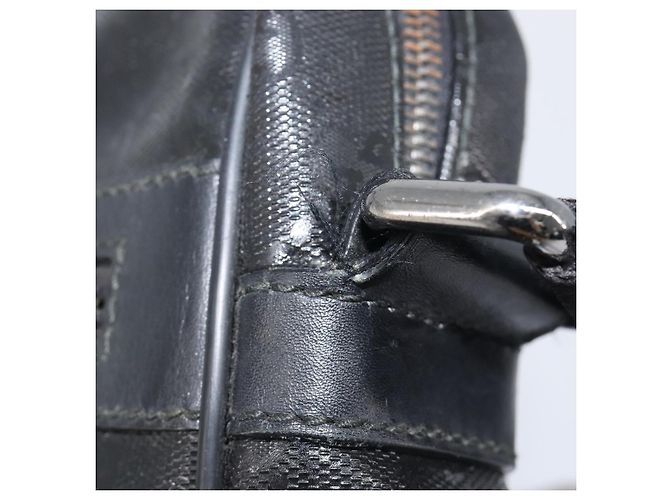 GUCCI GG Implementation Shoulder Bag PVC Black Silver 201448 - vista 9