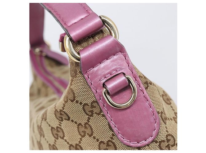 GUCCI GG Canvas Shoulder Bag Beige Gold 269958 - vista 10