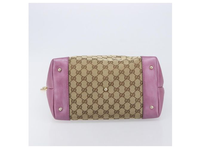 GUCCI GG Canvas Shoulder Bag Beige Gold 269958 - vista 5