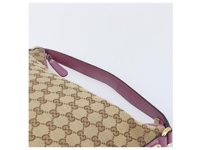 GUCCI GG Canvas Shoulder Bag Beige Gold 269958 - vista 8