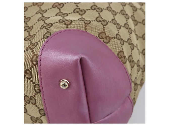 GUCCI GG Canvas Shoulder Bag Beige Gold 269958 - vista 9