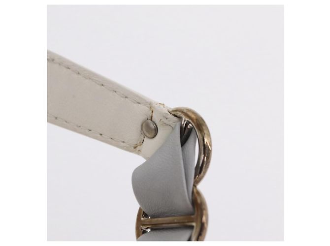 Christian Dior Trotter Canvas Romantic Chain Bag PVC White Silver - vista 10