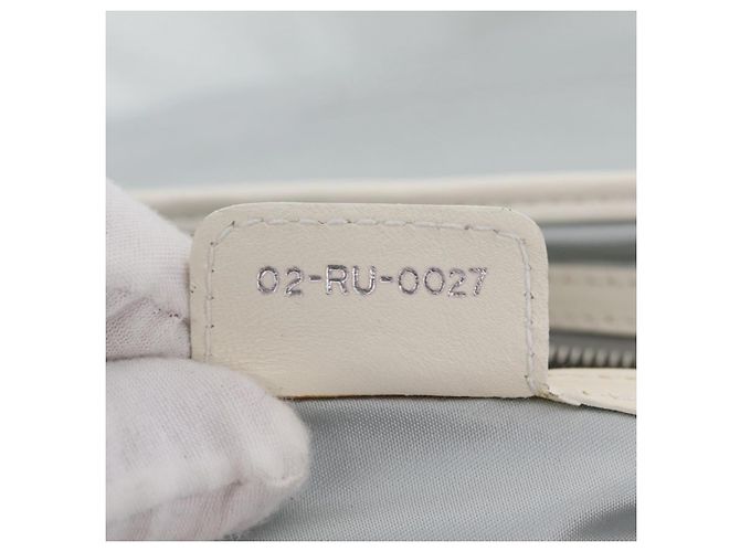 Christian Dior Trotter Canvas Romantic Chain Bag PVC White Silver - vista 12