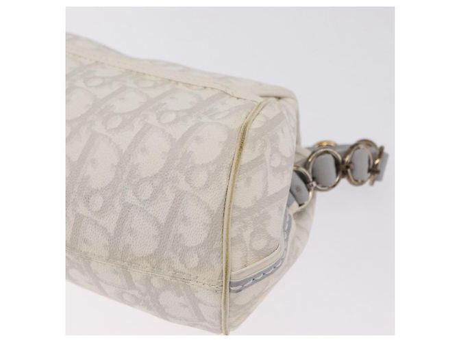 Christian Dior Trotter Canvas Romantic Chain Bag PVC White Silver - vista 20
