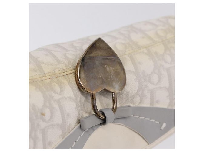 Christian Dior Trotter Canvas Romantic Chain Bag PVC White Silver - vista 22