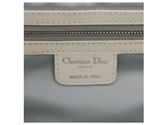 Christian Dior Trotter Canvas Romantic Chain Bag PVC White Silver - vista 26