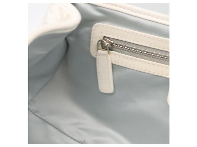 Christian Dior Trotter Canvas Romantic Chain Bag PVC White Silver - vista 29