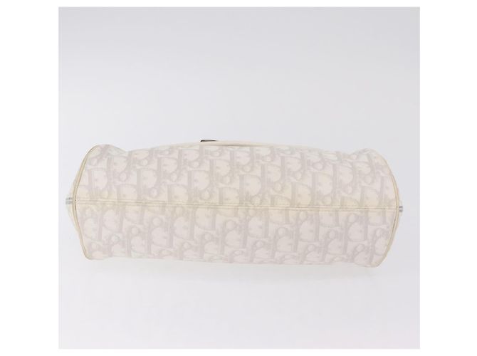 Christian Dior Trotter Canvas Romantic Chain Bag PVC White Silver - vista 6