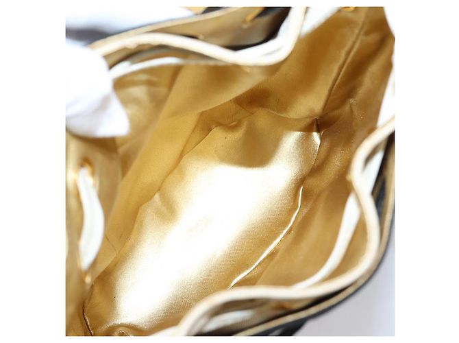 Salvatore Ferragamo Gancini Hand Bag Plastic Clear Gold Tone - vista 10
