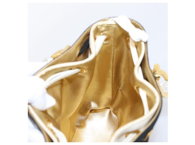 Salvatore Ferragamo Gancini Hand Bag Plastic Clear Gold Tone - vista 18