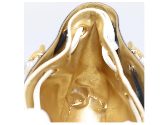 Salvatore Ferragamo Gancini Hand Bag Plastic Clear Gold Tone - vista 19