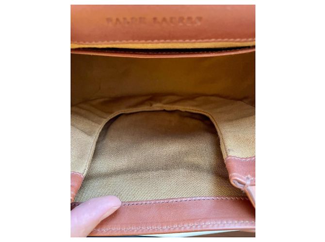 Ralph Lauren Collection Mini Borsa Saddle in Pelle Marrone - vista 18