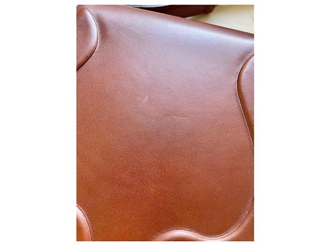 Ralph Lauren Collection Mini Borsa Saddle in Pelle Marrone - vista 4