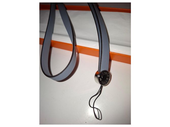 Hermès Ipso Lederarmband in Bleu Lin - Ansicht 2
