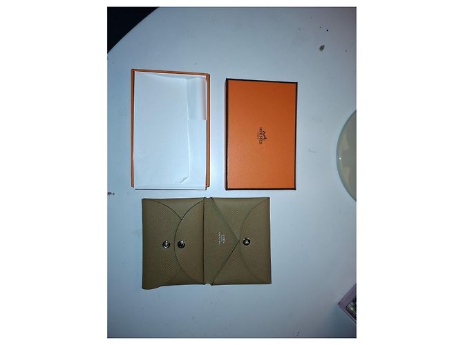 Hermès Calvi Duo Tarjetero y Monedero Cuero Epsom - vista 3