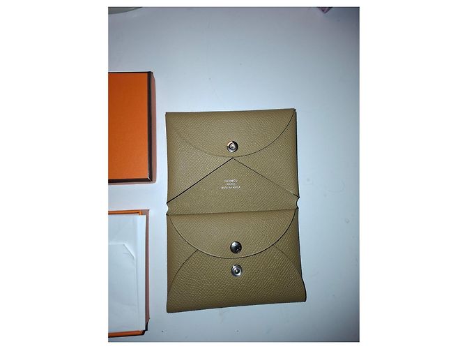 Hermès Calvi Duo Tarjetero y Monedero Cuero Epsom - vista 4