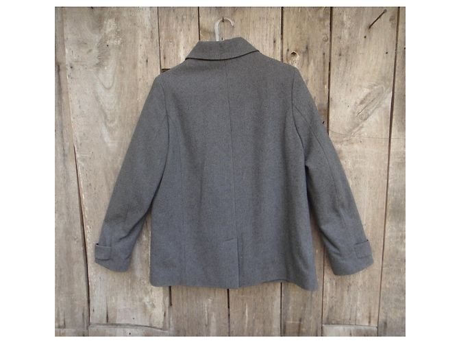 Lacoste Grey Wool Pea Coat - view 10